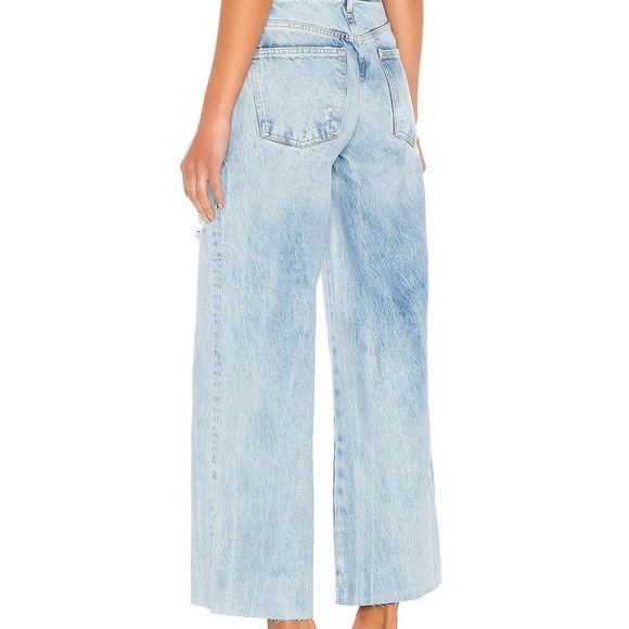 Free People Women's Blue Kinsey Crop Jean - Picture 3 of 3